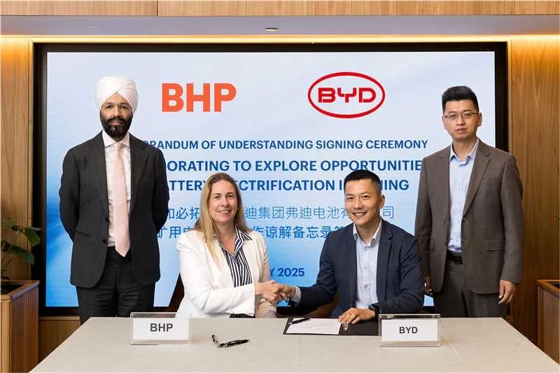 比亞迪/寧德時代同牽全球礦業(yè)巨頭！這次不為礦，為電池！
